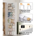 thumbnail image 2 of Asoibopi 8-Tier Adjustable Over the Door Pantry Organizer with 2 Sets Hooks Fits Most Doors, Hanging Spice Rack for Pantry Door Organizer And Storage, White, 2 of 11