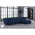 thumbnail image 5 of Meridian Furniture Miramar Navy Durable Linen Textured Modular Sectional, 5 of 19