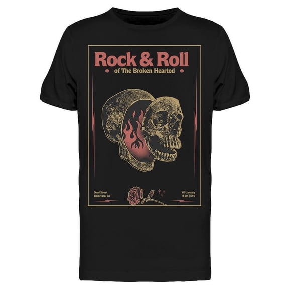 Rock The Broken Hearted Tee Men's -Image by Shutterstock
