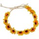 thumbnail image 1 of Guirnalda de cabeza de crisantemo, corona de flores, diadema, lazo para la cabeza para mujeres y niñas, suministros para fiesta de Halloween (amarillo) (2 unidades), 1 of 5