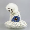 thumbnail image 5 of Puppy Skirt, Dog Clothes, Princess Dresses Wedding Evening Dress, Daisy Flower Skirt for Small Dog Girl - M, 5 of 5