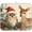 Beige Christmas Deer Owl Pinecorns, variant on Dish Drying Mat for Kitchen Counter Dish Mat Dish Drainer Mats Kitchen Drying Mat Pad Microfiber Absorbent Reversible 16x18 Inch Halloween Ghost Pumpkin and Poppy