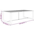 thumbnail image 3 of vidaXL Outdoor Dining Table Anthracite 120x60x66 cm Aluminium, 3 of 4