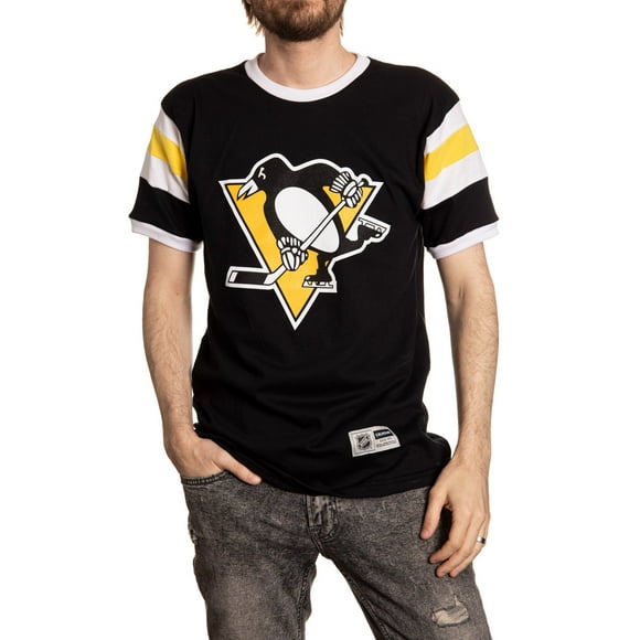 Pittsburgh Penguins Retro Varsity Inset Sleeve T-Shirt