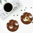 thumbnail image 5 of Disketp Sloths Need More Coffee Funny Coasters,6 Pcs Leather Coasters With Holder, Perfect Housewarming Hostess Gifts,Protect Furniture From Water Marks Scratch And Damage, 5 of 9