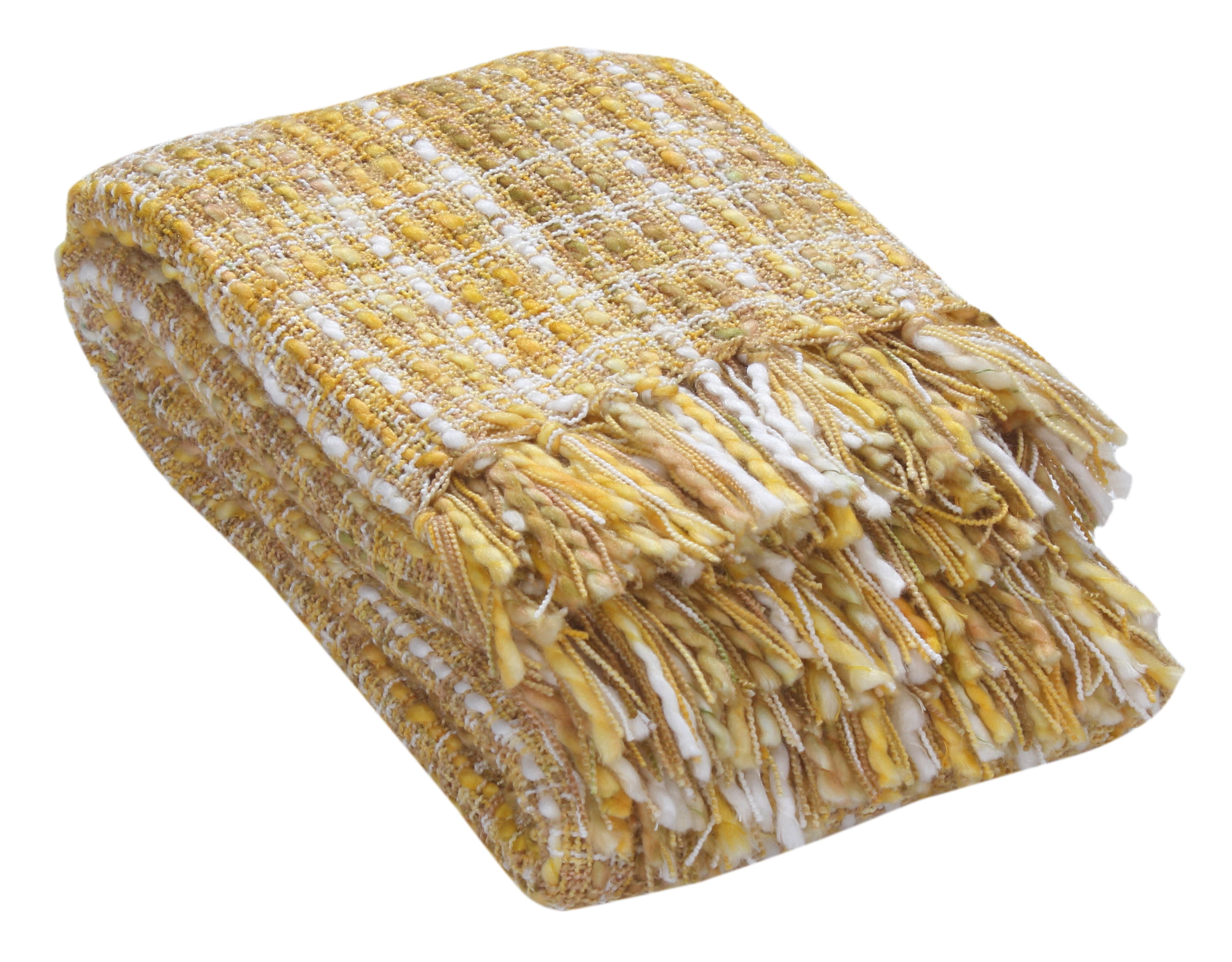FabStyles Florence Soft Luxury Throw Blanket, 50" x 60", Lightweight Decorative Sofa & Bed Blanket