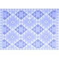 thumbnail image 1 of Ahgly Company Machine Washable Indoor Rectangle Southwestern Blue Country Area Rugs, 5' x 8', 1 of 4