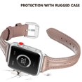 thumbnail image 3 of Correas de cuero compatibles con Apple Watch 38 mm-40 mm / 42 mm-44 mm, correa de cuero de grano superior pulsera delgada y delgada para iWatch Series 5/4/3/2/1 Ormromra 2033273-4, 3 of 9