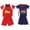Blue / Red, variant on Two Piece Short Set (Pack of 2) (Soccer / Soccer, 18 Months)
