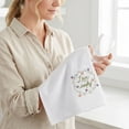 thumbnail image 5 of Unique Bargains Embroidered Pure Cotton Absorbent Towels White-2 26" x 18", 5 of 8