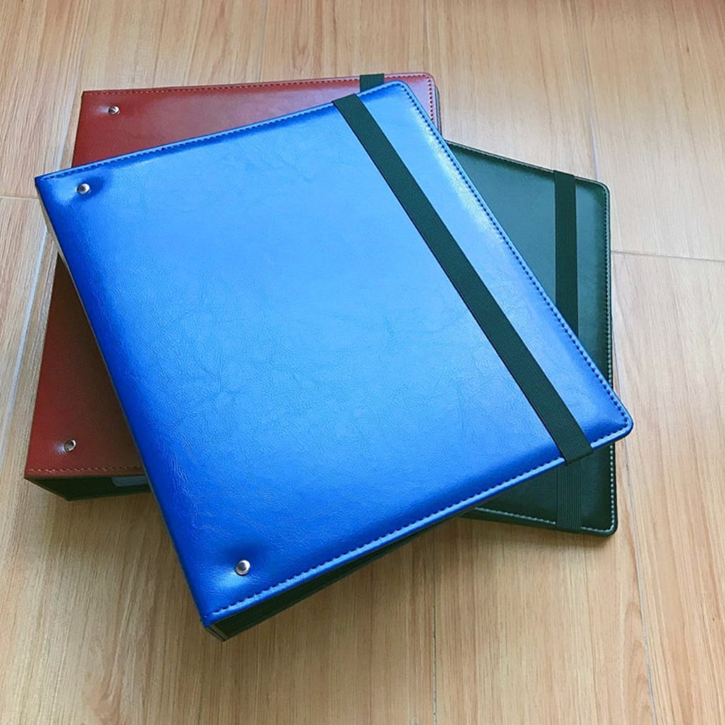 Clipboard File Folder 3 Rings Binder File Holder with Elastic Band for School