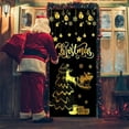thumbnail image 4 of kladzum Merry Christmas Door Cover 72.8"x35.4" Printed Door Curtain Exquisite Background Door Covers Hanging Fabric Christmas Decorations Winter Holiday Gifts, 4 of 6