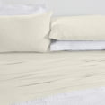 thumbnail image 7 of Great Bay Home Heathered Melange T-Shirt Jersey Knit Wrinkle Resistant Sheet Set  (Queen, Ivory), 7 of 7