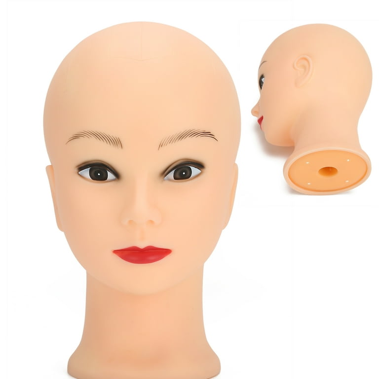 Cosmetology Training Bald Manikin Head,, With Smoothly Mannequin