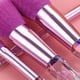 thumbnail image 4 of Juego de 10 brochas de maquillaje con mango de cristal, cerdas sintéticas de primera calidad, brocha cosmética para base en polvo, rubor, corrector, difuminado, sombra de ojos, delineador, 4 of 8