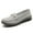 Grey, variant on Women's Casual Loafers Slip On Leather Shoes Lightweight Casual Walking Shoes Female Moccasins Classic Penny Loafer Flats Boat Shoes