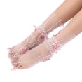 thumbnail image 2 of Under $5 Socks White Spring and Summer Simple Adult Socks Breathable Fashion Trend Broken Flower Pile Socks Simple Skin Color Printed Women's Socks, 2 of 3