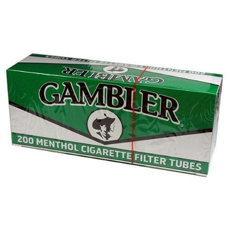 Gambler Green Menthol King Size RYO Cigarette Tubes 200ct Box (5 (Best Ryo Cigarette Tubes)