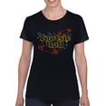 thumbnail image 2 of Officially Licensed Tootsie Roll Vibrant Neon Design Women's T-shirt, 2 of 3