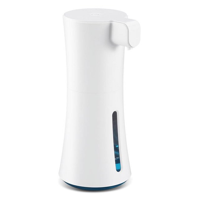 Dispensador de jabón espumoso, dispensador de jabón automático sin contacto con control de volumen ajustable, dispensador de jabón manos libres recargable para cocina, baño