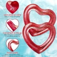 thumbnail image 3 of 2 flotadores inflables Sumind Heart para piscina, 120 x 100 cm, 3 of 7