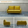 thumbnail image 5 of HomeStock Modern Motifs Stylish Modern Comfortable Couch for Living Room & Office Seating-Color:Mustard,Size:Velvet LoveSeat, 5 of 5