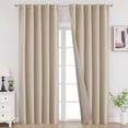 thumbnail image 1 of Cortinas Blackout Joydeco Térmicas Aislantes 230x228cm Beige, 1 of 9