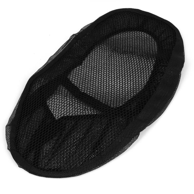 Funda de Asiento de Moto Negro Antideslizante Malla Negro 54cm X 30cm