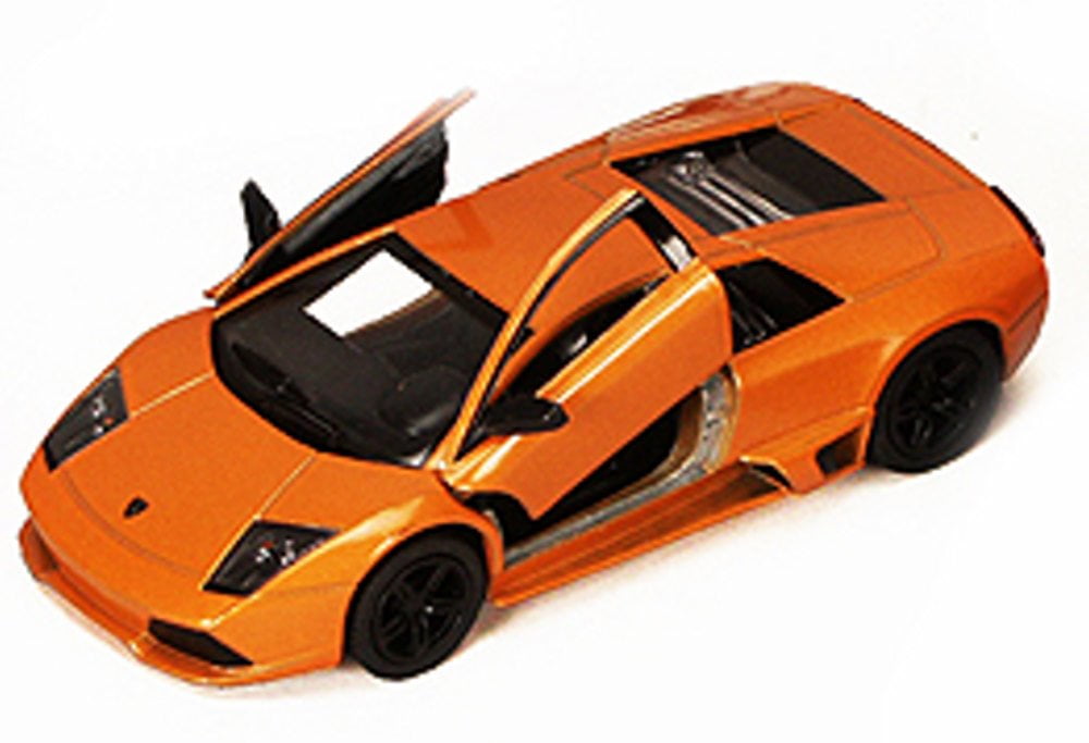 LAMBORGHINI MURCIELAGO MODEL CAR LP640 1:36 SCALE SALMON PINK + CASE  KINSMART K8