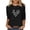 Black 1, variant on Saint Patricks Day for Women Shamrock 3/4 Sleeve Shirt Funny Irish Graphic Tee Spring Party Tops