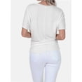 thumbnail image 3 of Women's Short Sleeve V Neck Dolman Top Tshirt, 3 of 4