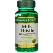 Nature's Bounty Herbal Health Milk Thistle Capsules, 175 mg, 100 Ct (6 pack)