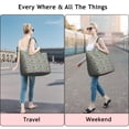 thumbnail image 5 of Colorful Cow Checker Pattern Travel Tote Bags for Women Carry On,Large Weekender Bags for Women Travel,Multi Functional Duffle Bag for Work,Shopping,Sports, 5 of 5