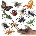 thumbnail image 1 of 12 Pcs Figurines d'Animaux Miniatures - Jouets Éducatifs d'Halloween! la ferme, 1 of 5
