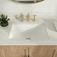 thumbnail image 2 of DeerValley DV-1U306 18" x 13" Rectangular Overflow Ceramic Undermount Bathroom Sink, 2 of 14