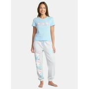 Hello Kitty Women's Tee and Pant Outfit Set, 2-Piece, Sizes XXS-XXL