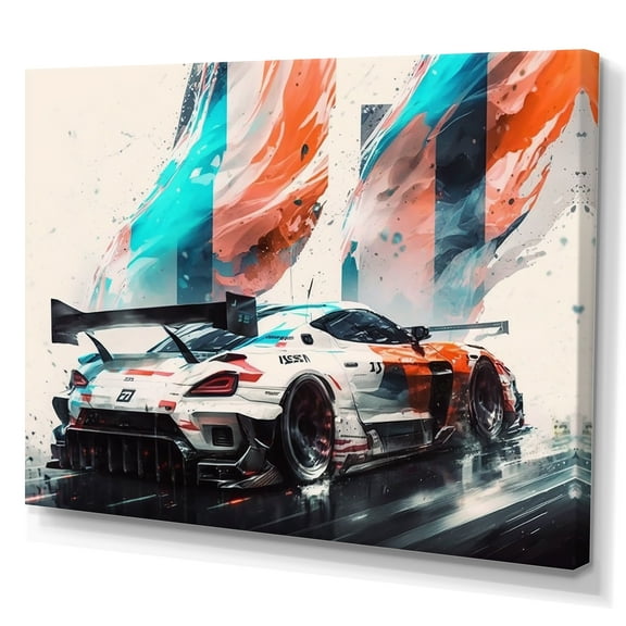 Designart Tokyo Japan Driving Car II Canvas Wall Art