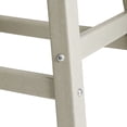 thumbnail image 4 of (2 pack) WestinTrends Malibu HDPE Outdoor Patio 29" Bar Stool Saddle Seat, Sand, 4 of 15