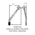 thumbnail image 6 of Hurst 5384106 Manual Transmission Shift Lever, 6 of 6