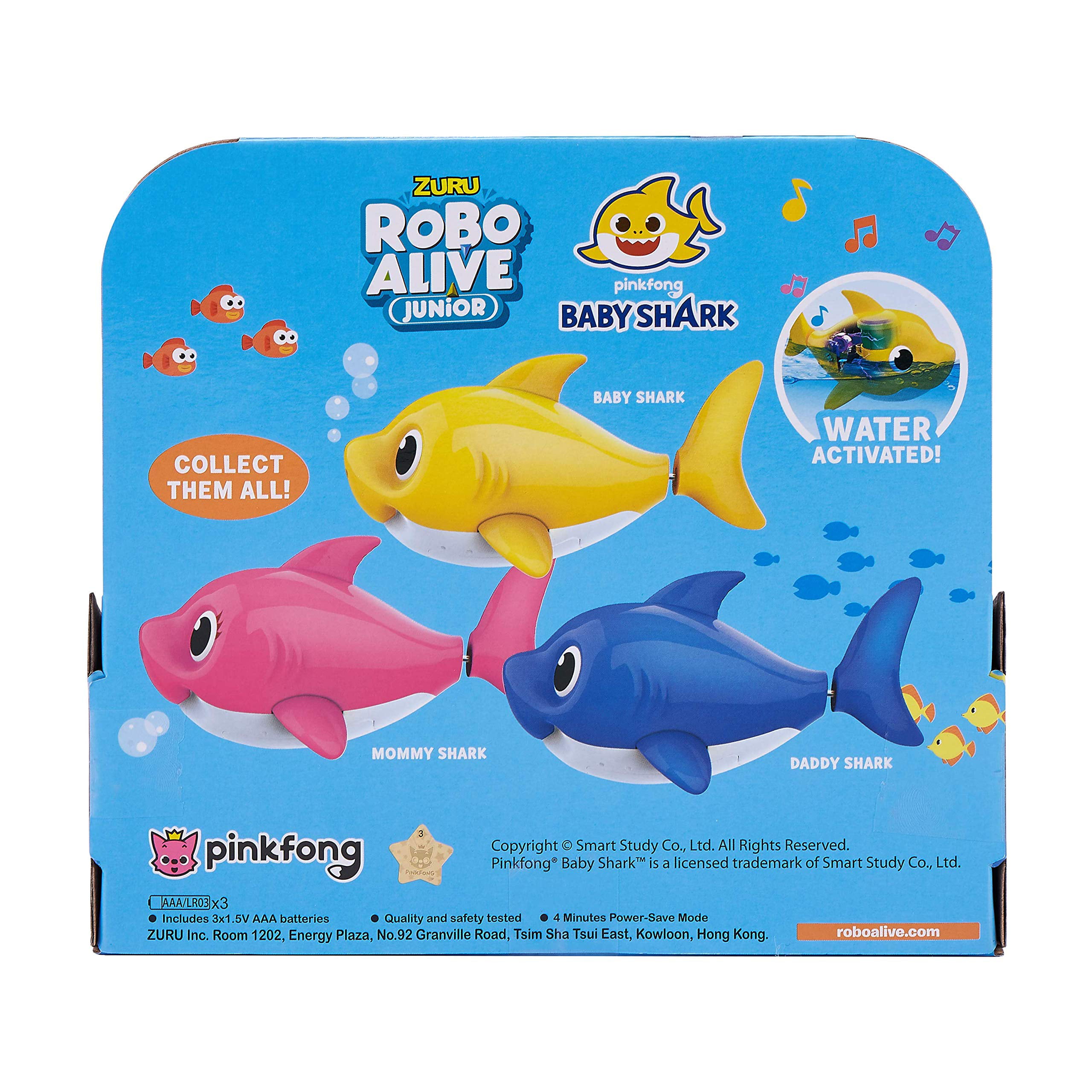 Baby Shark Sing & Swim Bath Toy 3-Pack 