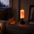 thumbnail image 4 of Halloween Pumpkin Lantern Candle Holder with Skull Decor Tabletop Lamp,B, 4 of 5