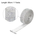 thumbnail image 2 of Unique Bargains 3Roll 1 Yard 8mm Self Adhesive Crystal Rhinestone Ribbon for Crafts Project, Black,Gold,White, 2 of 5