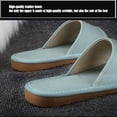 thumbnail image 6 of LKJYER Men's and Women's Genuine Leather Open Toe Slippers Summer Sandals,Open Toes Indoor Slippers Leather Sandals Casual House Shoes Bedroom Slippers Office Slippers Gift for Mens Womens, 6 of 7