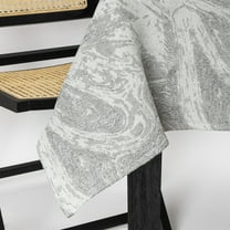 Thyme & Table 102" Rectangle Tablecloth, Gray Marble