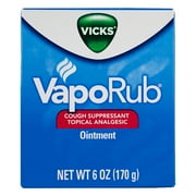 Vicks VapoRub Cough Suppressant Topical Analgesic, 6 oz (2 pack)