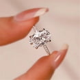 thumbnail image 6 of YYKihy True Moissanite Diamond Ring Large Oval Egg Ring Female, 6 of 6