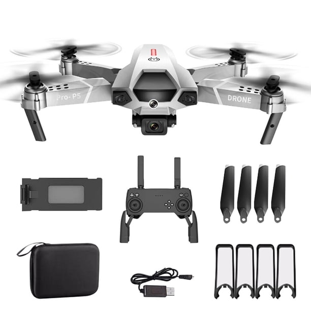 Methold Mini inalámbrico de 2,4 Ghz, cámara 4K para niños, plegable, USB, 360 grados, cuadricóptero rodante, avión de juguete, Accesorios para aéreos Gris 4K-Kamera
