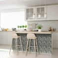 thumbnail image 6 of Mi Alma Removable Vinyl Terrazzo Black White Backsplash Tile Stickers, 24pcs, 6 of 15