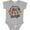AC-Heather Grey, variant on My First Cinco De Mayo Flowers Boys or Girls Baby Bodysuit