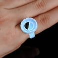 thumbnail image 5 of Flower Glue Rings for Eyelash Extensions 2 Slot, Disposable Blooming Glue Cup Lash Ring for Eyelash Glue Holder, Tatto Ring Cup Fanning Glue Ring Volume Cups for Las Extension Supply (Blue, 200 Pcs), 5 of 5